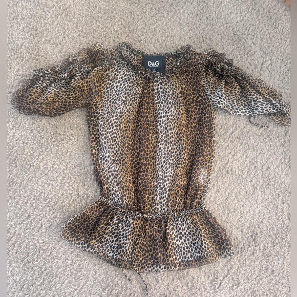 Dolce and Gabbana Leopard Blouse - Picture 1 of 4